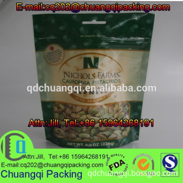 California dried pistachios nuts packing bag